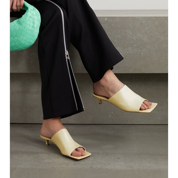 [NWT] Bottega Veneta Stretch Napa Mule Sandals in Emerald - Picture 6 of 7